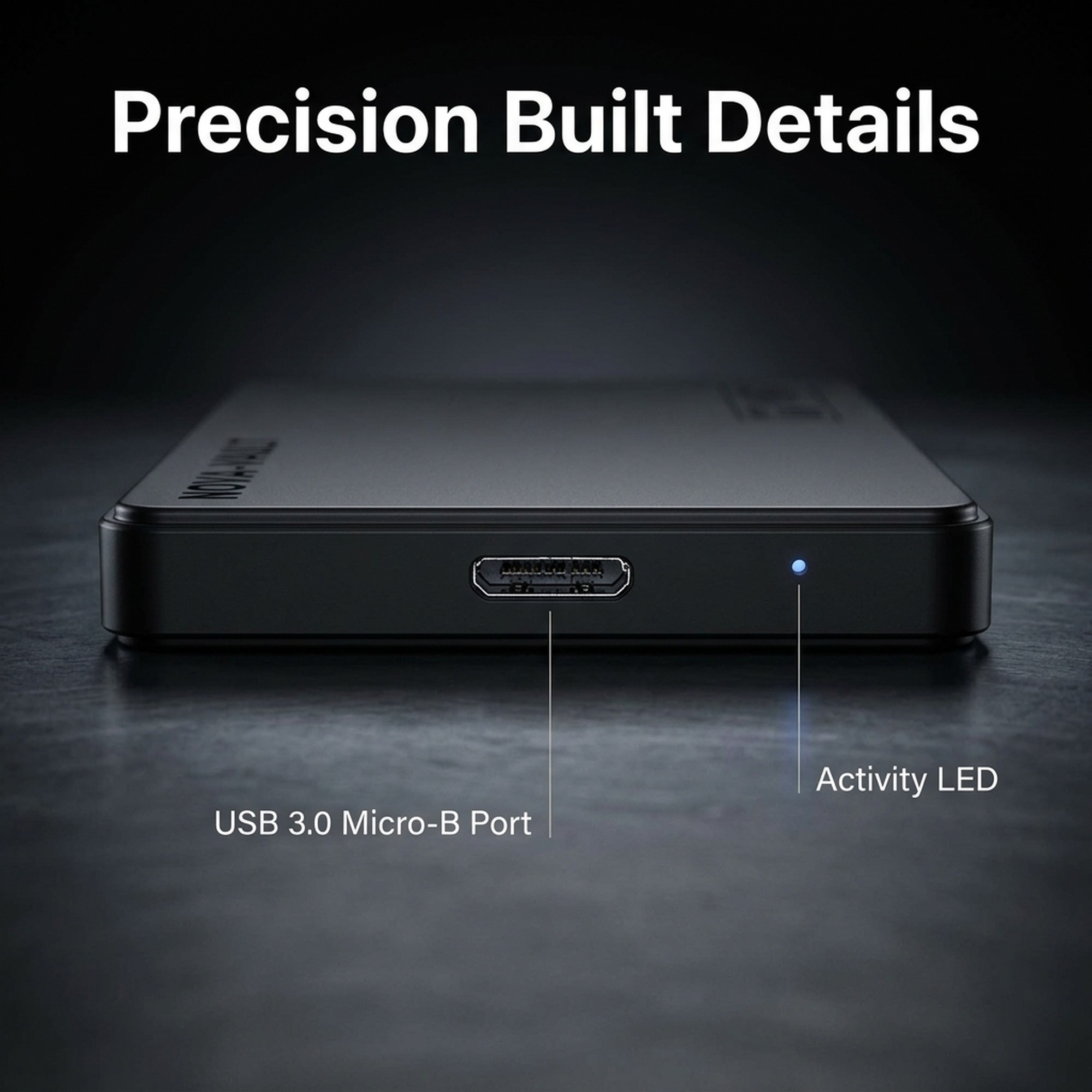 MAYUMI NOVA-VAULT Portable External Hard Drive | USB 3.0 | Slim 2.5" HDD with OTG Adapter