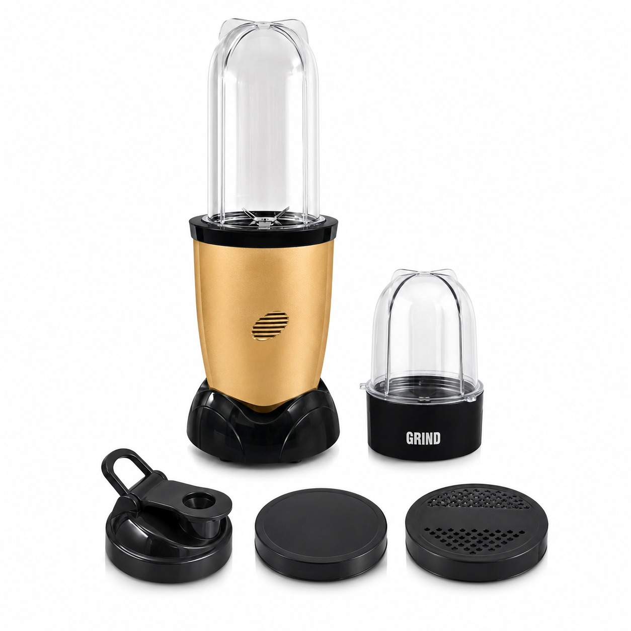 MAYUMI Nutri Express 400W Mixer Grinder & Nutri Blender (Gold)